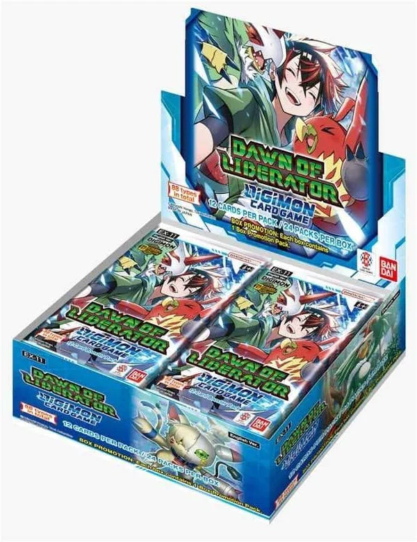 Digimon Card Game EX-11 Extra Booster Dawn of Liberator English - 1 Booster Box (24 Boosters)